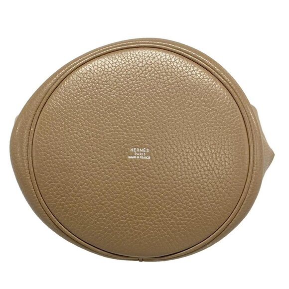 Auth HERMES Mangeoire Etoupe Taurillon Clemence Square I Handbag - Picture 15 of 16